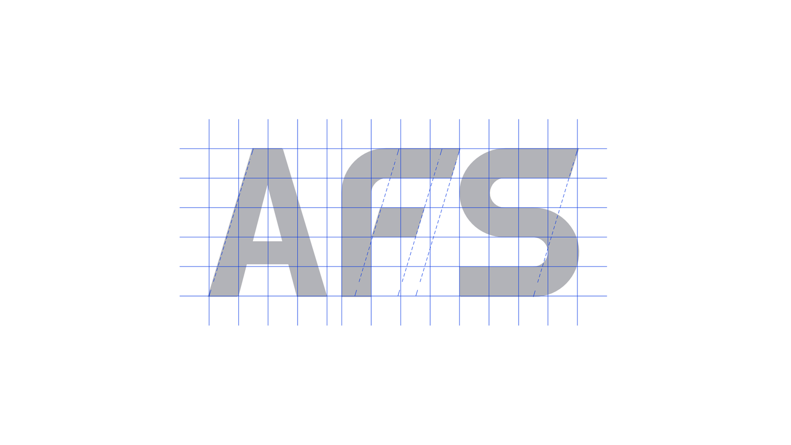 Grid de construção do logo AFS Capital